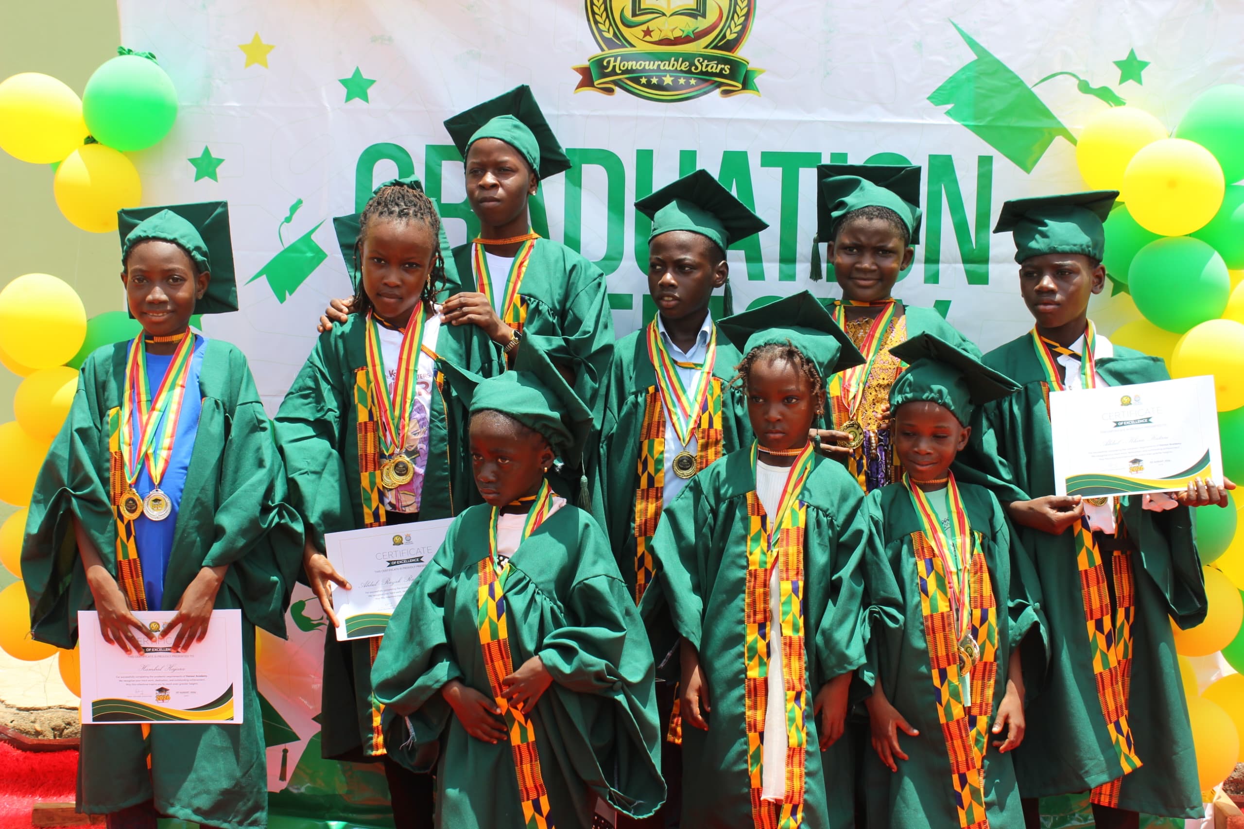 Young Crown Awards recipients with certificates